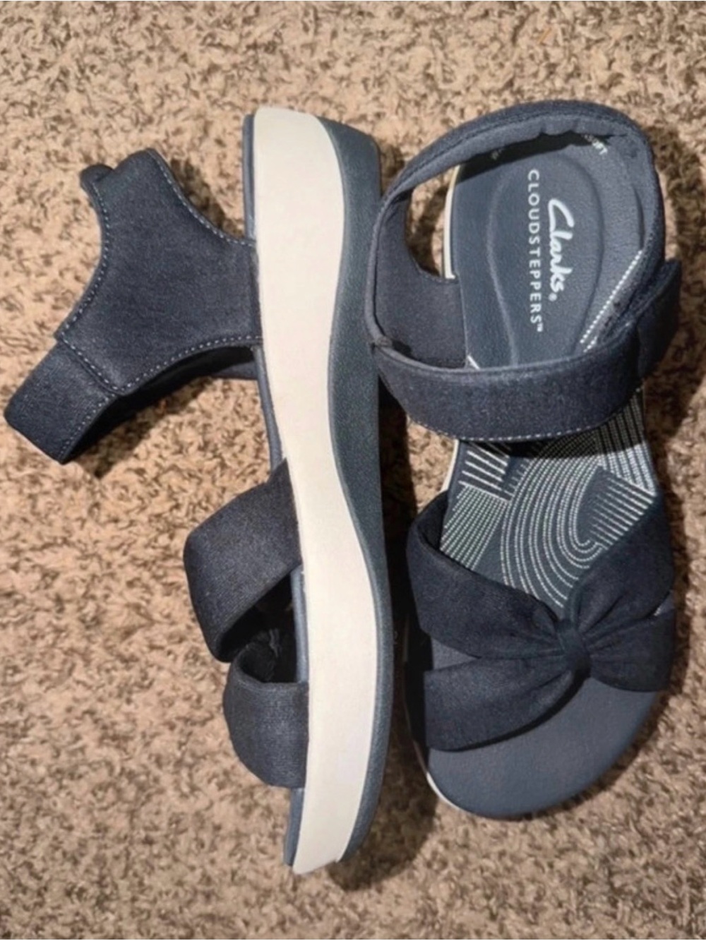 Clarks Navy Blue Sandals